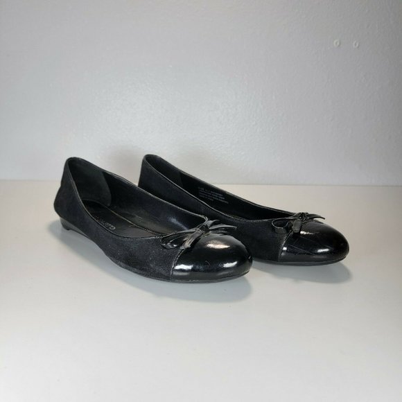Franco Sarto Ally B4074M3001 Womens Ballet Flat Round Toe Shoes Black Size 8.5 - Picture 1 of 7